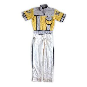 Vintage Harness Horse Racing Suit Jumpsuit Stars Super Dave Kyle Forgie
